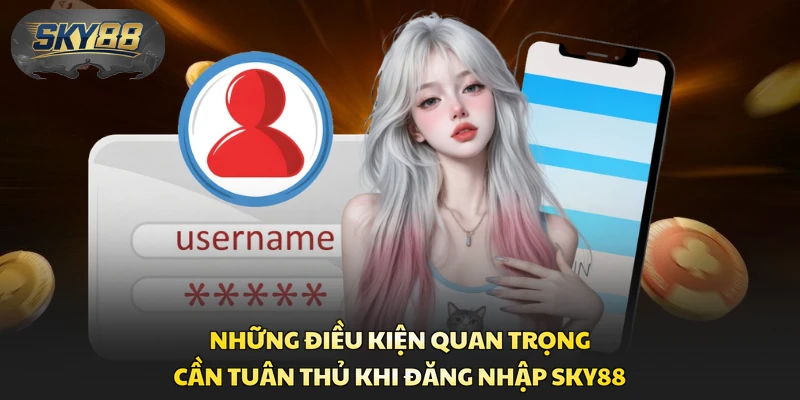 Những điều kiện quan trọng cần tuân thủ khi đăng nhập Sky88
