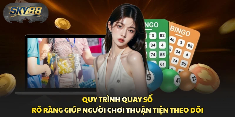 Quy trình quay số rõ ràng giúp người chơi thuận tiện theo dõi